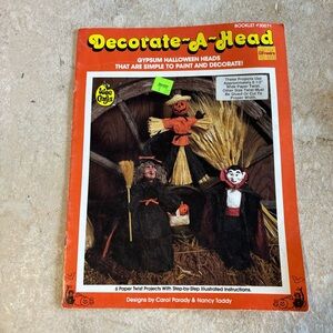 Vintage 1990 Decorate-A-Head Pattern New